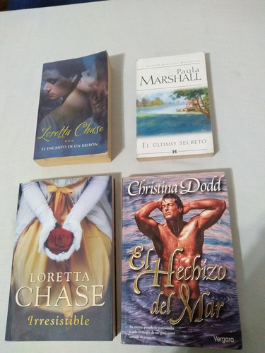 Lote X4 Novelas Romanticas Loretta Chase Paula Marshall Dodd