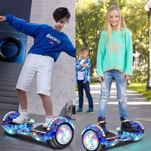 Hoverboard Overboard Skate Elétrico Bluetooth Com Led Branco