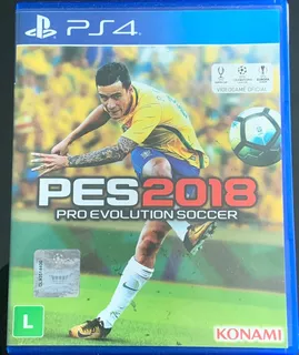 Jogo Pes 2018 Português Konami Dvd Mídia Física Ps4 Game