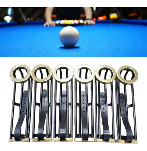 6x Suministros De Pista De Bolsillo For Mesa De Billar,