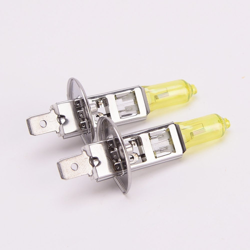Imagen 1 de 7 de Lamparas Amarilla Efecto Solar H1 12volts 55w 2800k Kobo