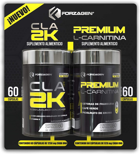 Forzagen Duo Cla 2k Y Premium L-carnitina 60 Capulas C/u