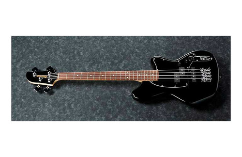 Bajo eléctrico Ibanez Talman TMB30BK de 4 cuerdas para diestros, negro con acabado brillante