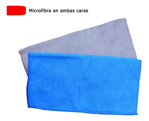 Paño de Microfibra Azul 30 x 30 cm Pack de 5 UNIDADES