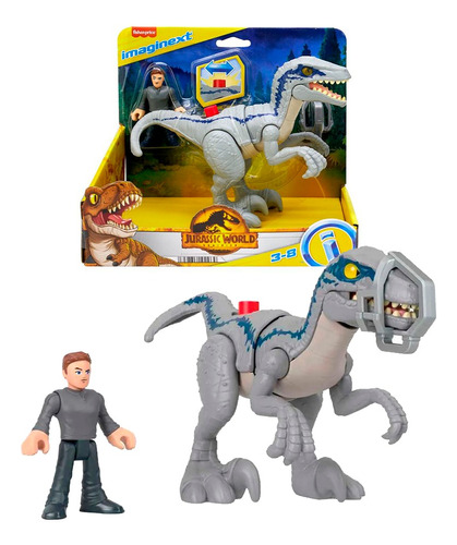  Blue Y Owen Jurassic World Imaginext - Fisher Price