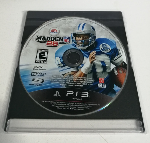 Madden Nfl 25 Only Disc | Ea Sports | Play Station 3 (Usado)