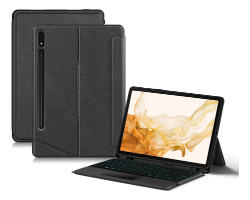 Funda De Cuero Con Teclado For Samsung Galaxy Tab S8 X700/s