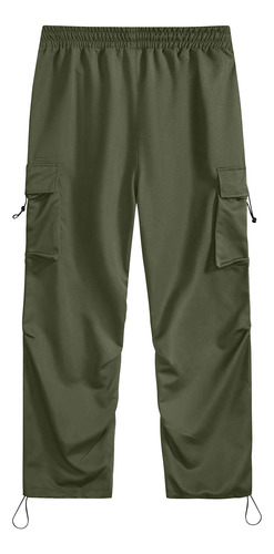 Pantalones Para Hombre Con Cintura Elástica Con Cordón Y Bol