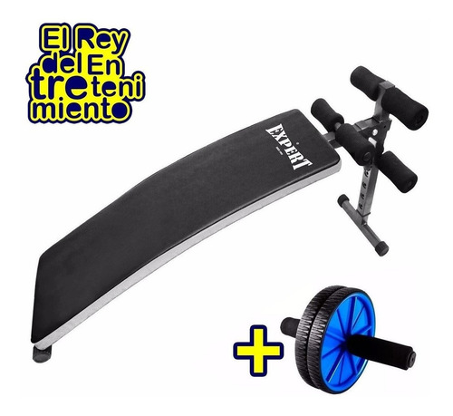 Banco Abdominal Plegable Regulable Gimnasio + Regalo! El Rey