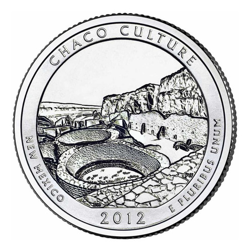 Imagen 2 de 5 de Estados Unidos - 25 Cents - Año 2012 - Chaco Culture