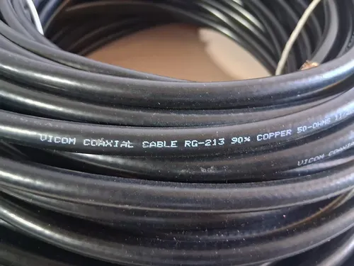 Metro De Cable Coaxial Rg-213 Flexible Baja Pérdida 50 Ohms (Usado)
