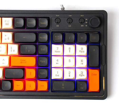 Kit Teclado Mouse Gamer Keedi-tec814 Membrana Led Preto Preto