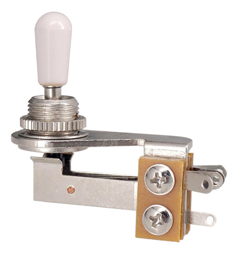 Acessório De Guitarra Elétrica Com Chave Prata E Branco