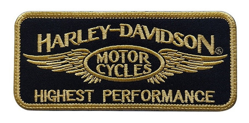 Parche Bordado Tarjetero Harley D Motor Highest Performance 