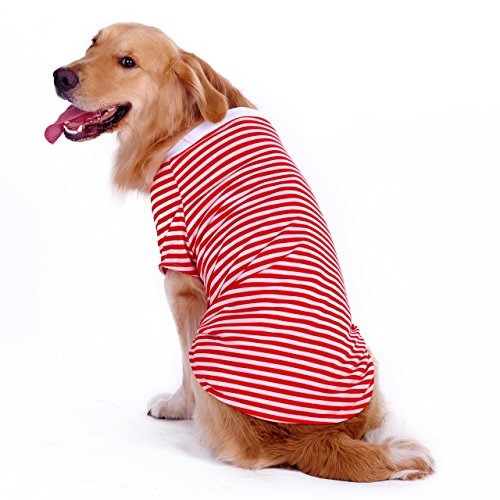 Camiseta Con Rayas De Perro Para Perros Grandes Medianos, C