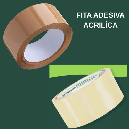 Fita Embalagem Marrom E Transparente 48x100 (04 Unidades)