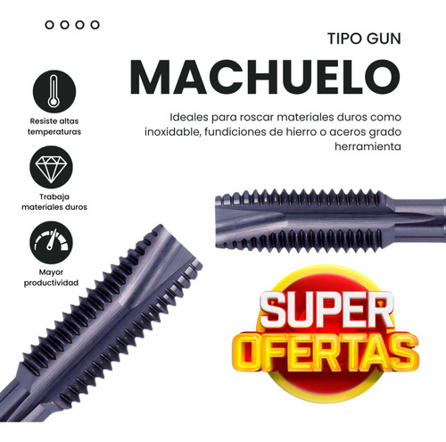 Machuelo #5/16-18 P/acero Duro Cob. Marca Ttc