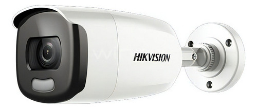 Camara Exterior 2mp Colorvu Hikvision Audio Ds-2ce10dfot-pfs Color Blanco