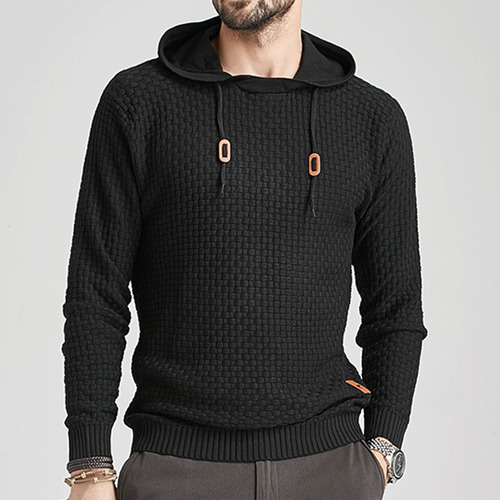 Sudadera Con Capucha W Para Hombre, Manga Larga, Punto Liso,