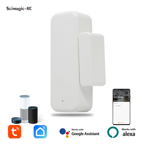 Sensor De Porta Tuya Smart Wifi Detectores De Janela Sensor