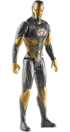 Iron Man Traje Negro Dorado 30cm Marvel Avenger Hasbro E7878