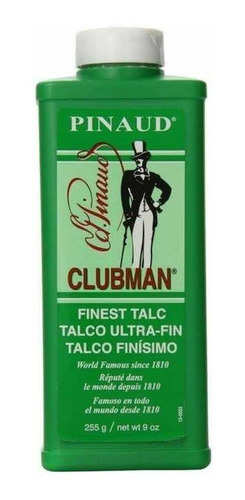 Talco Clubman Pinaud 255g, Talco Ultra Fino Para Barberia 