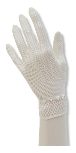 Guantes Malla Primera Comunión Blanco Mod 01 Unitalla Stella