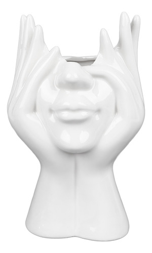 Floreros Blancos Para Decoración Ceramic Face Innovative Nor