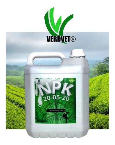 Adubo E Fertilizante Liquido Npk 20-05-20 5l Concentrado