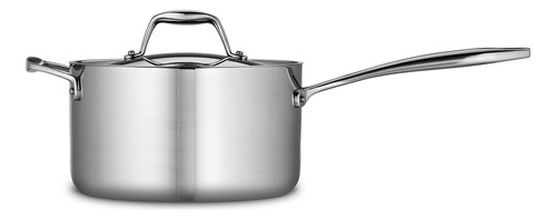 Sartén Con Tapa De Acero Inoxidable 4 Cuartos Triple Capa