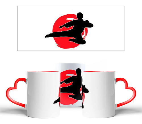 Caneca Coração Disciplina Japonesa Prática Karatê