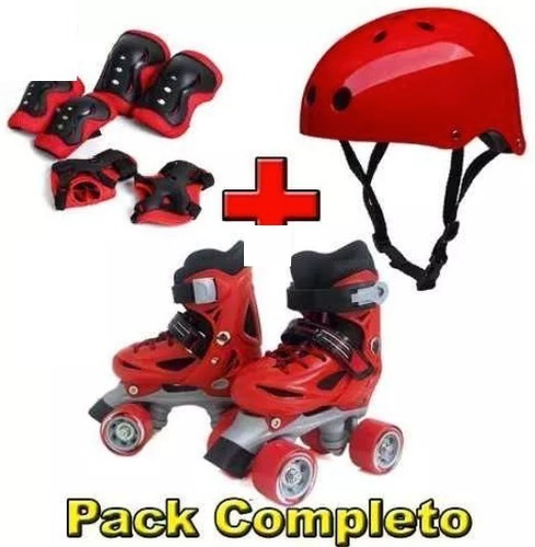 Patines 4 Ruedas De Niños Ajustable Talla 26 A 38 Rollers