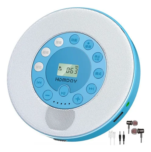 comprar Leitor De Cd Discman Recarregável Com Alto-falante Usb Mp3 P