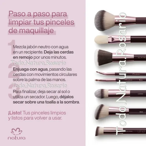 Kit X 4 Mini Pinceles Para Maquillaje Todo Natura Rosario