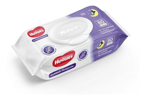 Toallas Humedas Huggies Cuidado Relajante Crema 80 Toallitas