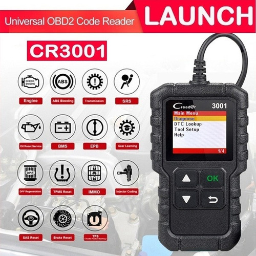 Lanzamiento Cr3001 Obd2 Auto Escáner De Diagnóstico Del Coch