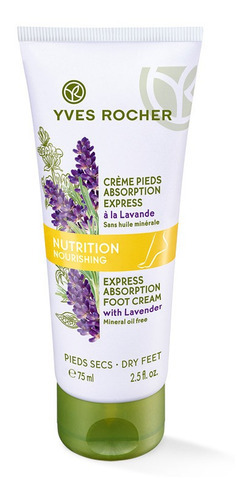 Crema Humectante Para Pies Yves Rocher Hidrata Y Reconforta Lavanda