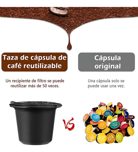 6 Cápsulas Filtro De Café Reutilizables Para Dolce Gusto