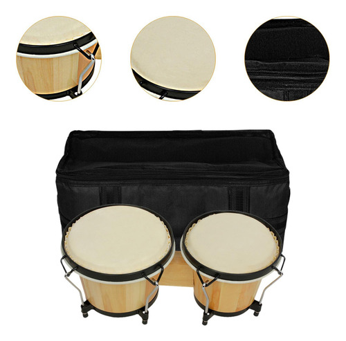 Madera Bongo Drum Congas Druming Ayuda Ayuda Para Tocar
