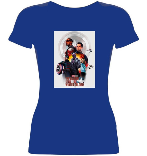 Remera Mujer Falcon Winter Soldier Marvel Soldado Invierno