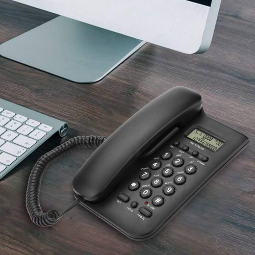 Teléfono Con Cable, Teléfono Fijo De Escritorio Con Identifi