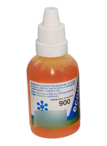 Acuarela Liquida Ecolin Roseta 30cc Amarillo Ref. 900