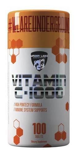Vitamina C 1000mg Com 100 Comprimidos Under Labz