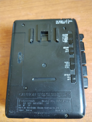 Walkman Panasonic Am/fm Com Gravador E Auto Falantec (Usado)