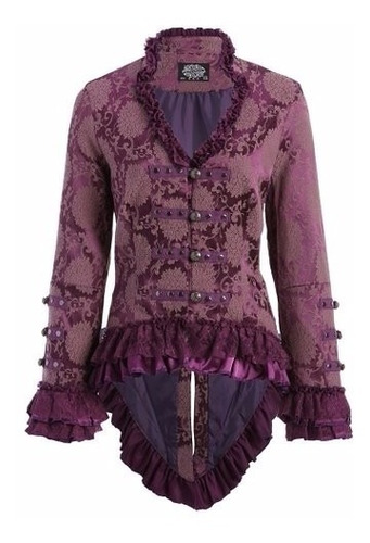 Chaqueta Blazer Morada Estilo Victoriano. Pretty Attitude