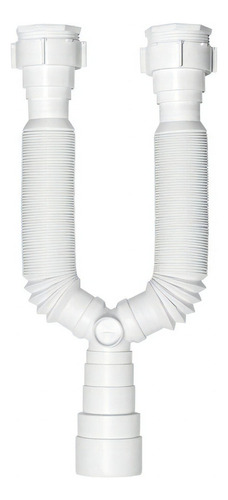 Sifón de tubo extensivo doble blanco Pr7104 - Primafer