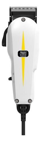 Corta Pelo Clipper Wahl Super Taper Plus Profesional 13 Piezas Con Medios V5000 Blanca 110v