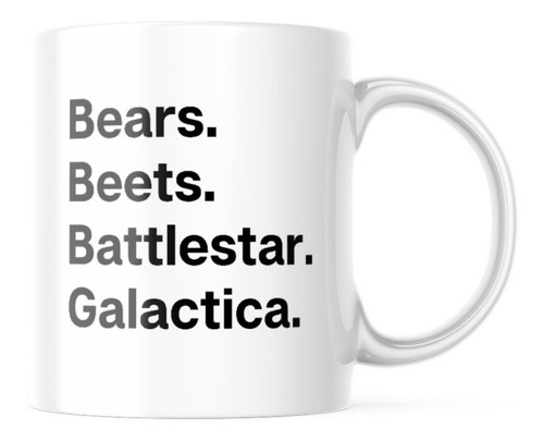 Taza The Office - Bears Beets Battlestar Galactica