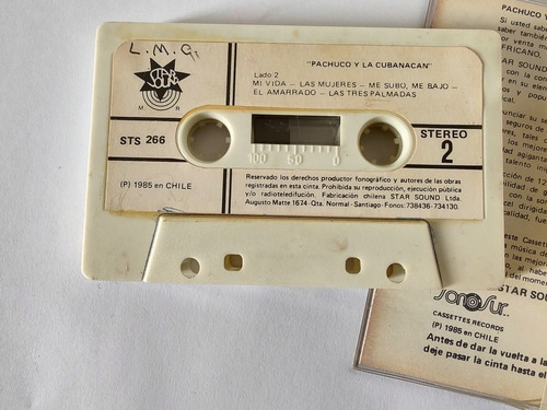Cassette De Pachuco Y La Cubanacan No Meta Las Ma(#373 (Usado)