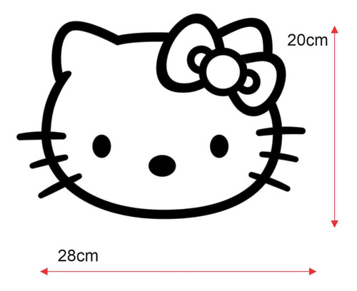 Calcomania Hello Kitty Carita Stiker Calca